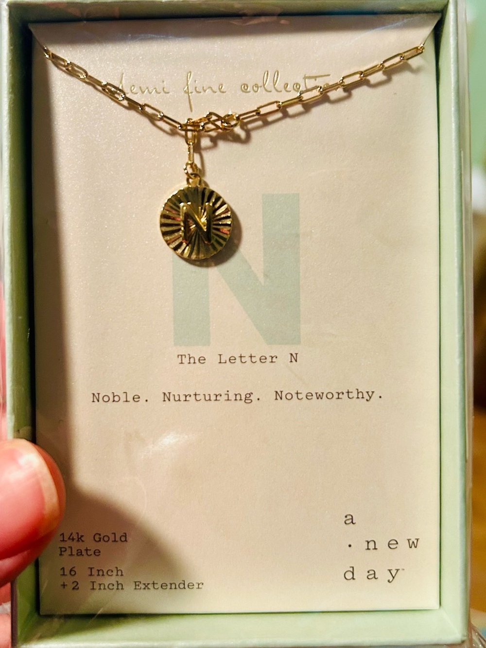 a new day Gold 'N' Sunburst Disc Necklace